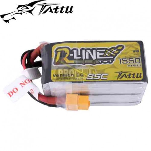 Tattu R-Line 1550mAh 95C 5S1P lipo battery pack